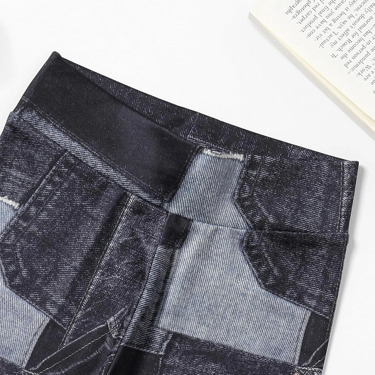 4 Pack Girls Denim Jean Shorts Kids High Waist Stretch Summer Jeans Girls Denim Midi Shorts