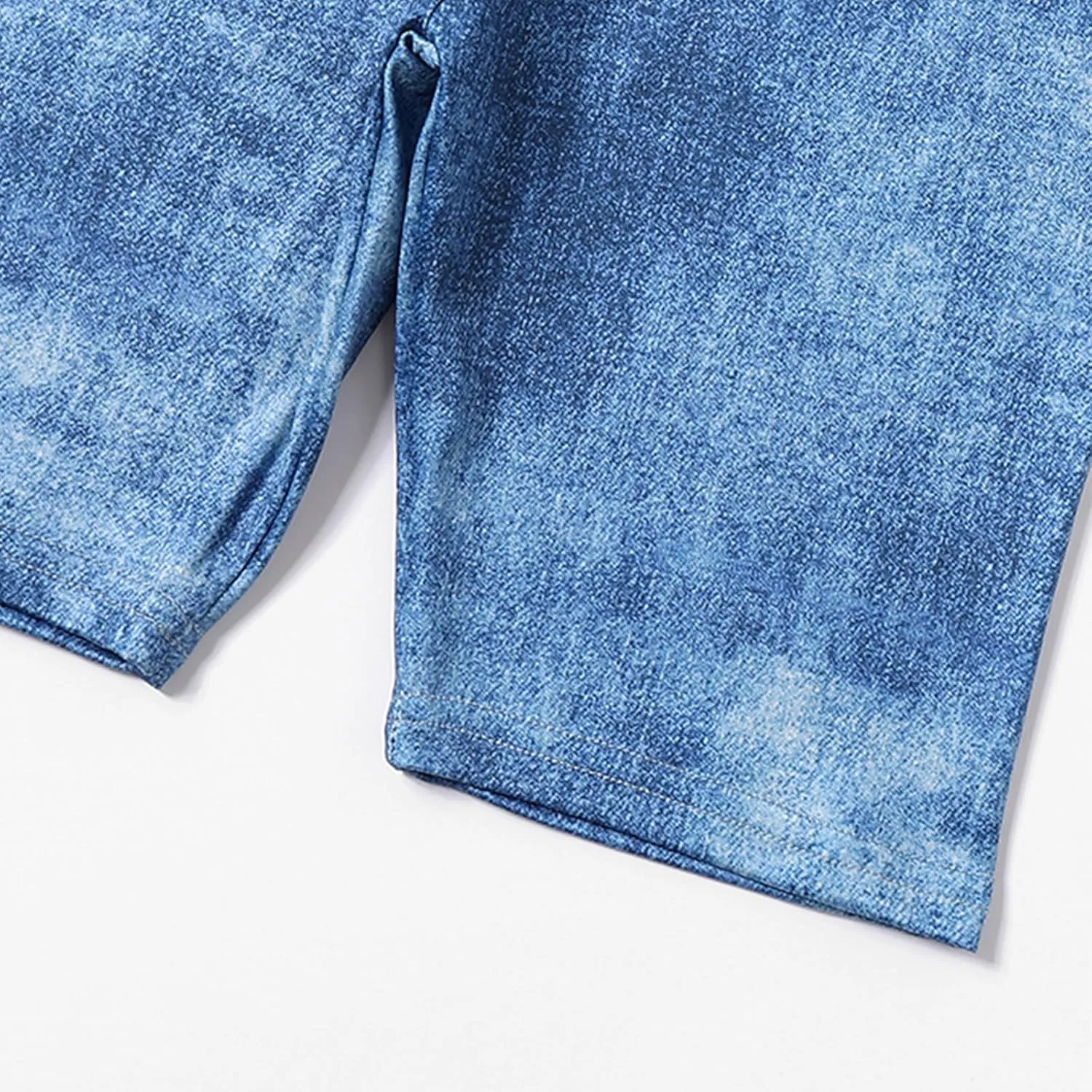 4 Pack Girls Denim Jean Shorts Kids High Waist Stretch Summer Jeans Girls Denim Midi Shorts