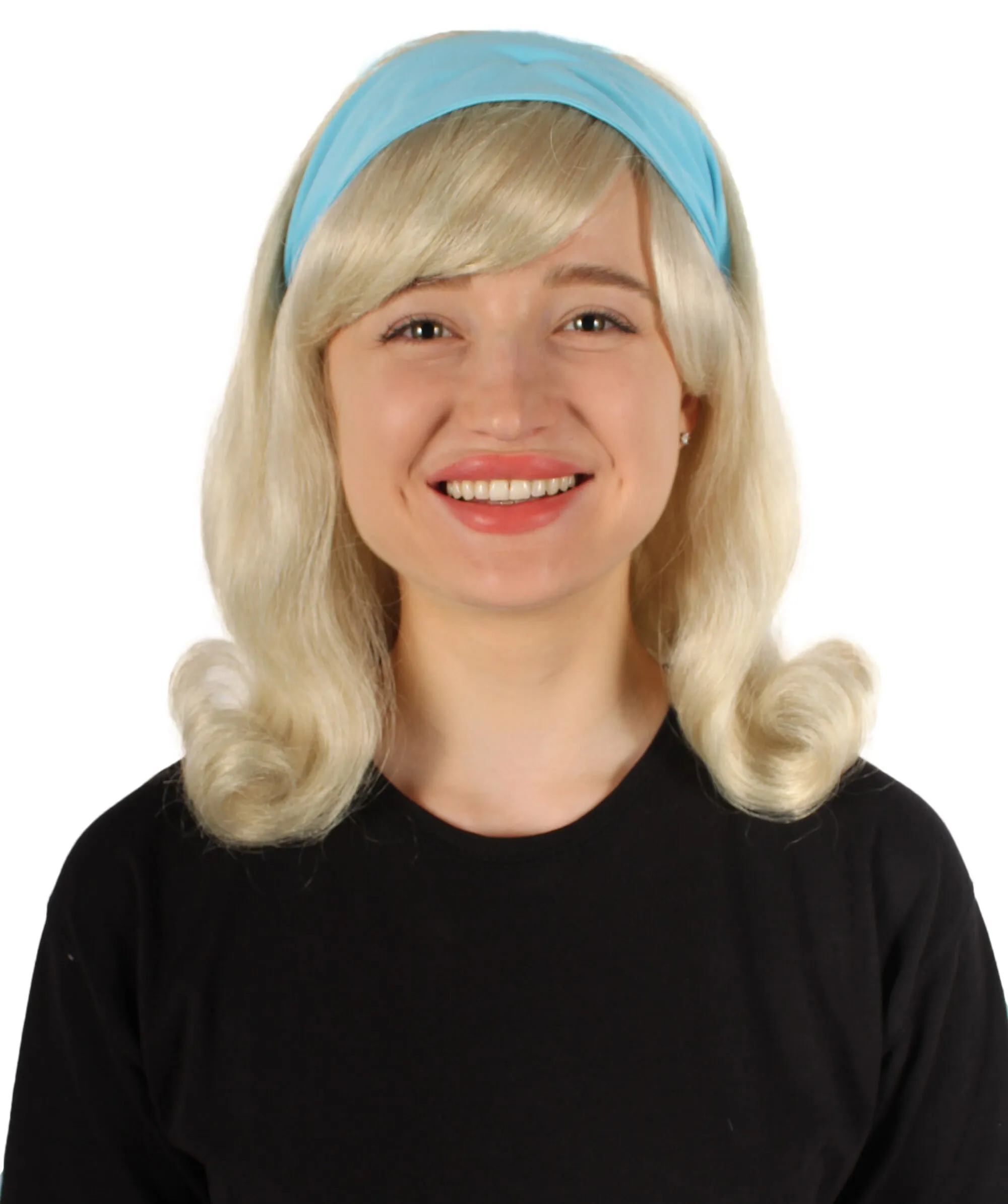 Adult Women's TV/ Movie Animated Pretty Doll Wig | Blonde| Best for Halloween | Flame-retardant Synthetic Fiber