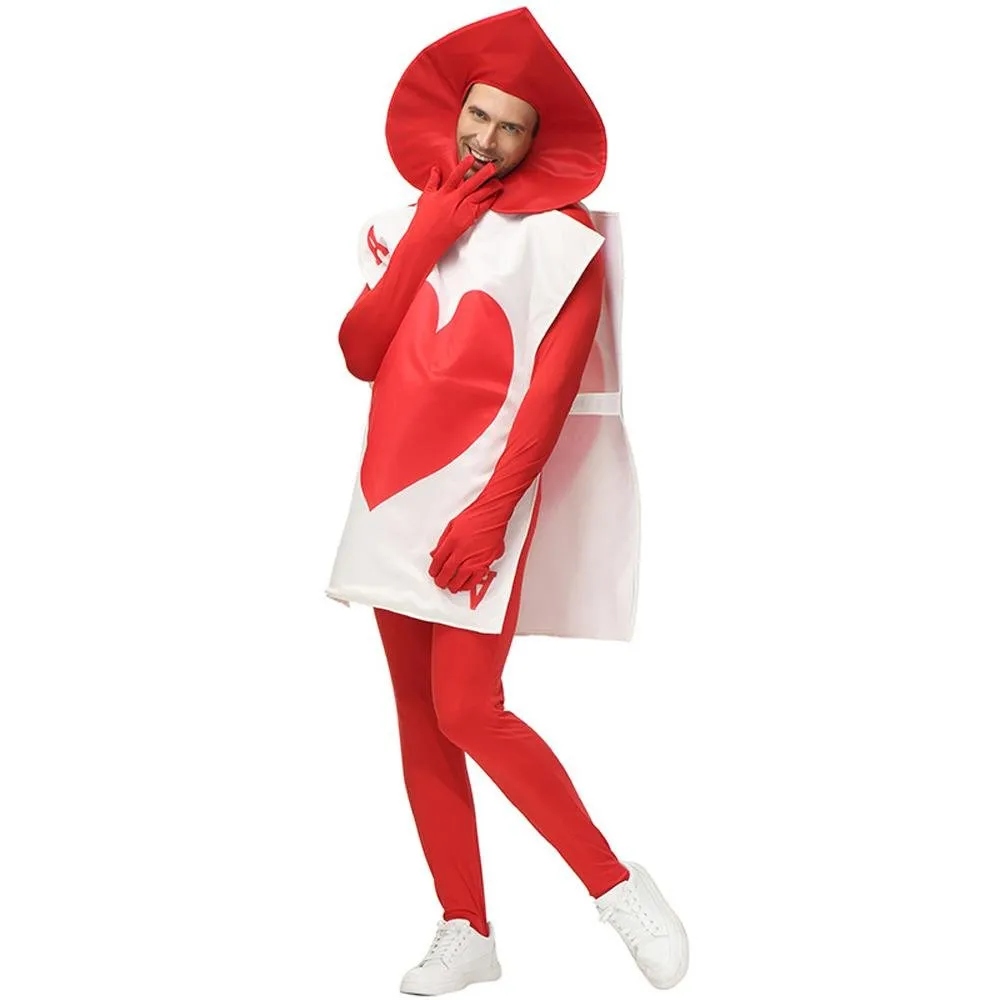 Alice in Wonderland stage performance poker heart peach A Costume Cosplay Party