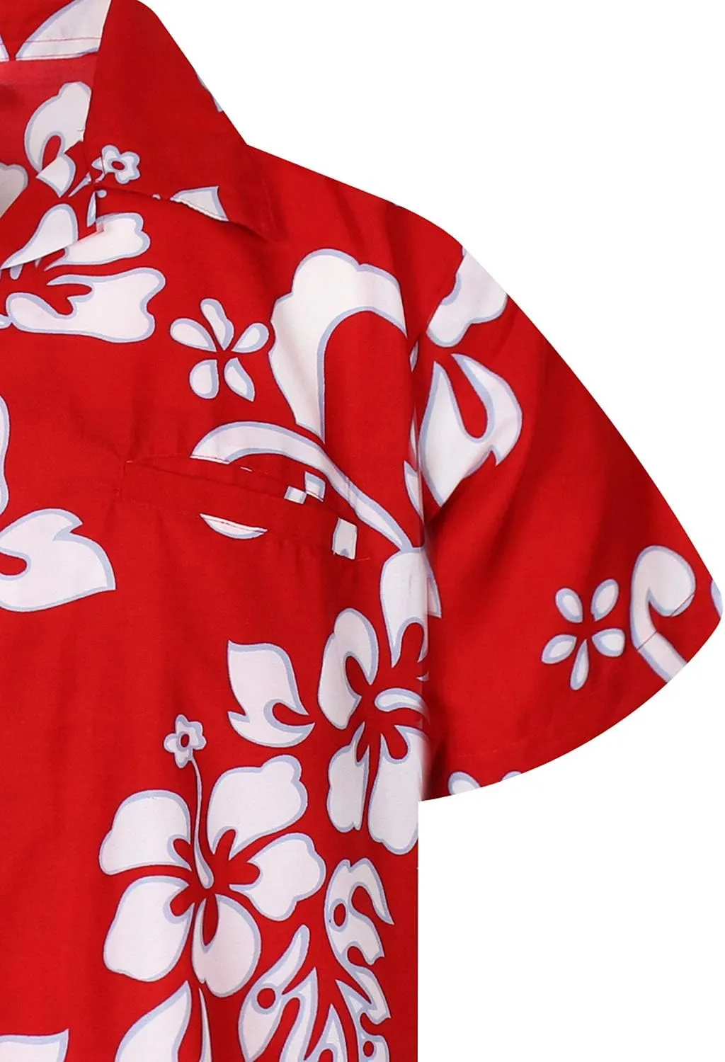 Floral-Vibes Hibiscus-Print Hawaii Colorful Stylish-Shirt Casual Suits Standard-Fit