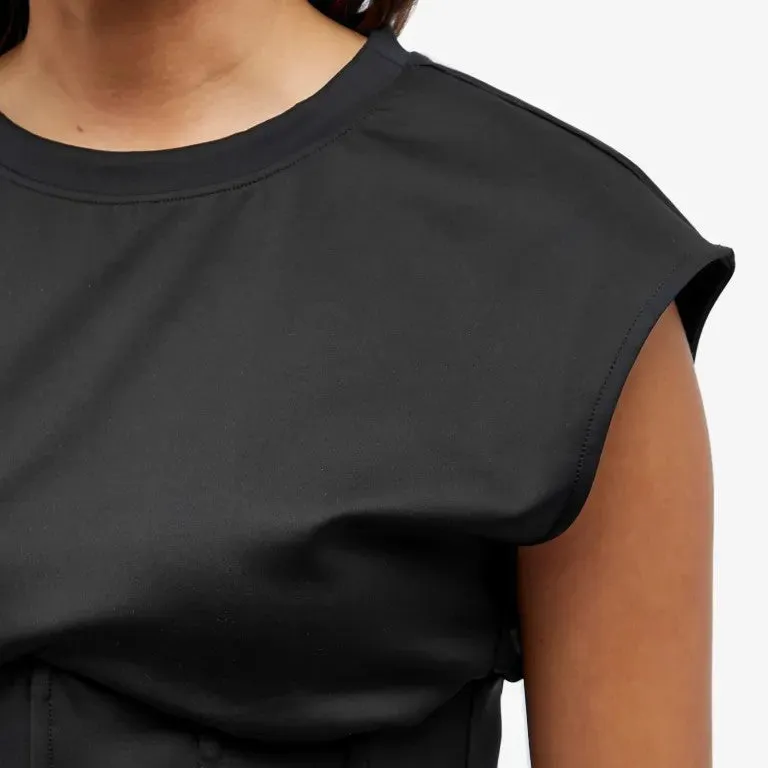 Good American corset T-shirt, black