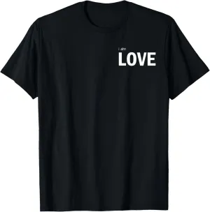 I am Love Themed Yoga Meditation Novelty Gift T-Shirt