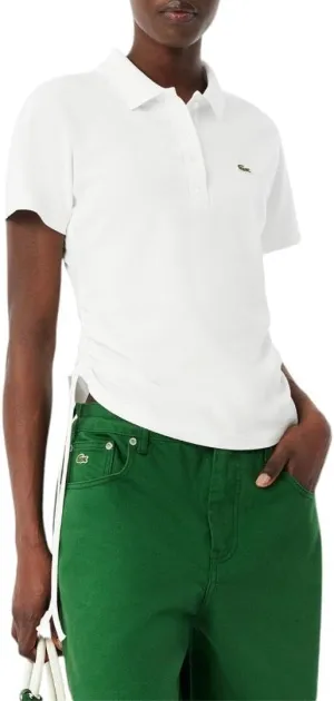 Lacoste Women's Slim Fit Adjustable Pique Polo Shirt