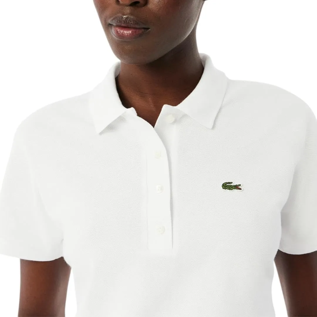 Lacoste Women's Slim Fit Adjustable Pique Polo Shirt