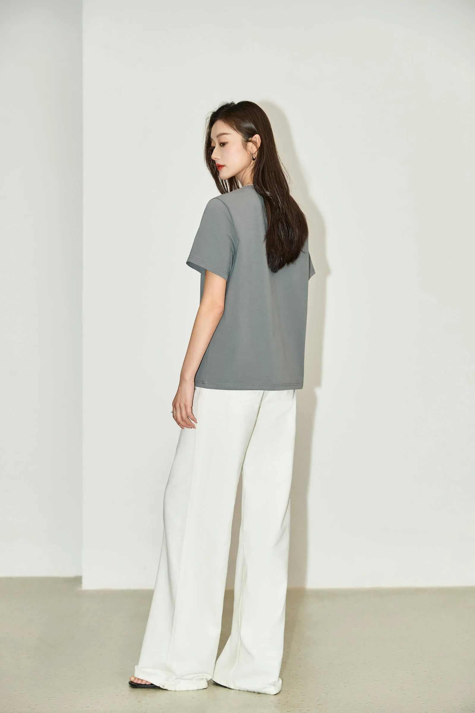 LILY Playful Print Round Neck T-shirt