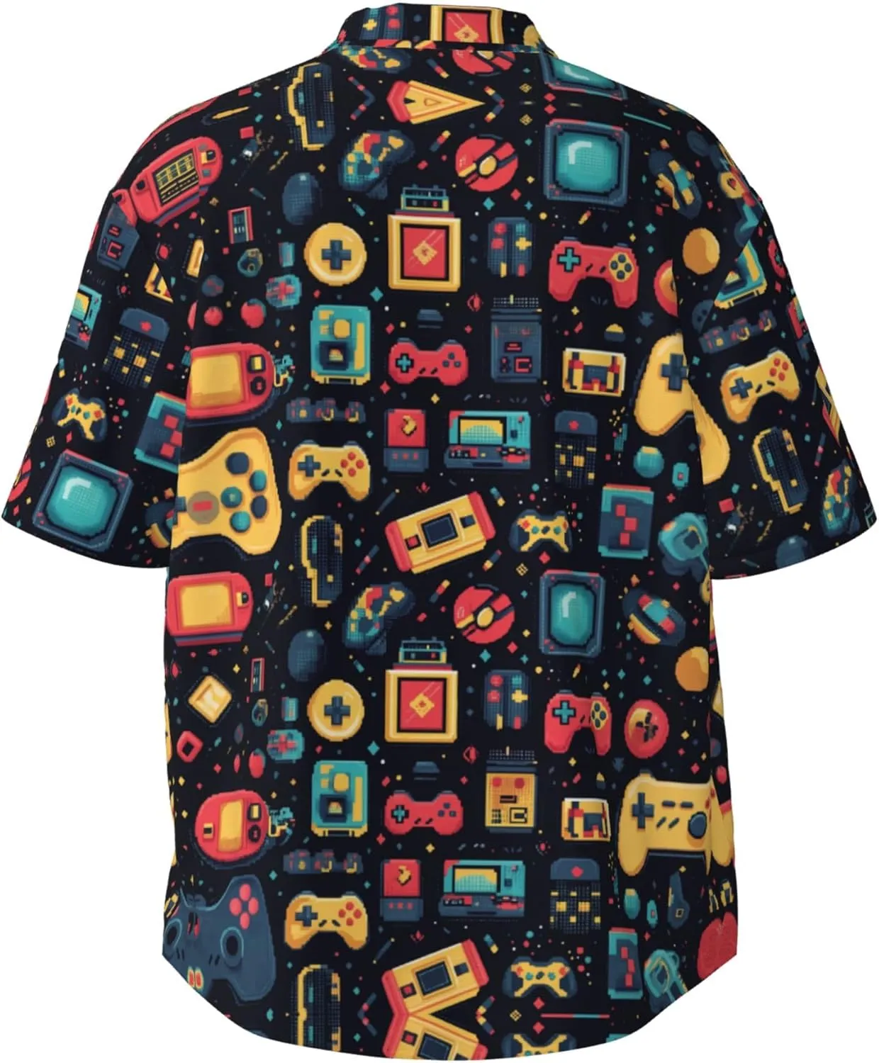 Mens Short Sleeve Button Up Shirts, Casual Party Shirts Stylish Beach Shirt Gifts for Men