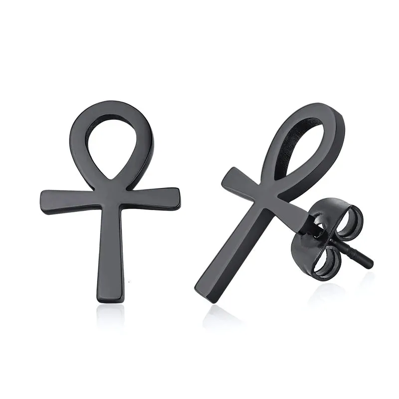 OM SYMBOL AUM STUD EARRING STAINLESS STEEL YOGA AND MEDITATION UNISEX JEWELRY GIFTS FOR YOGA LOVERS