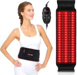 Red Light Therapy for Body,Near Infrared Light Therapy Wrap Belt for Shoulder Waist Muscle Knee Leg Pain Relief Relax,660nm&850nm LED Beads Red Light Therapy Device with Timer