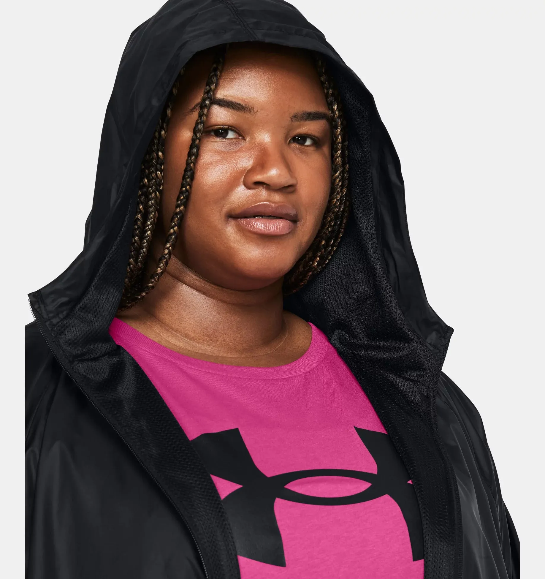 Under Armour Women's UA SportStyle Light Windbreaker Jacket - Black